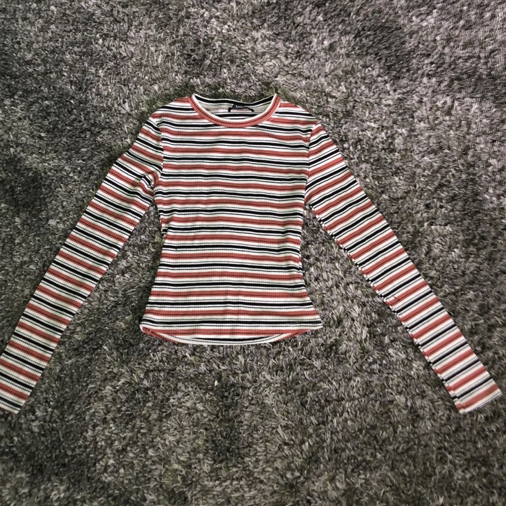 long sleeve striped shirt
